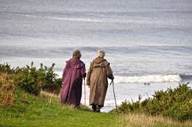 2 old ladies walking